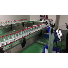 Máquina de gravação e impressão a laser de fibra voadora para garrafa de alumínio 30W